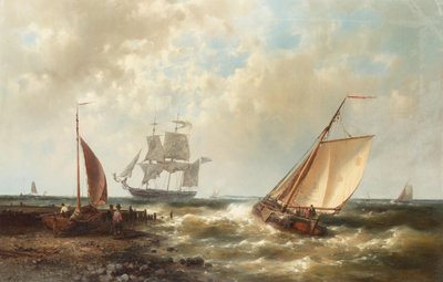 Running Out to Meet the New Arrival Offshore by Abraham Hulk